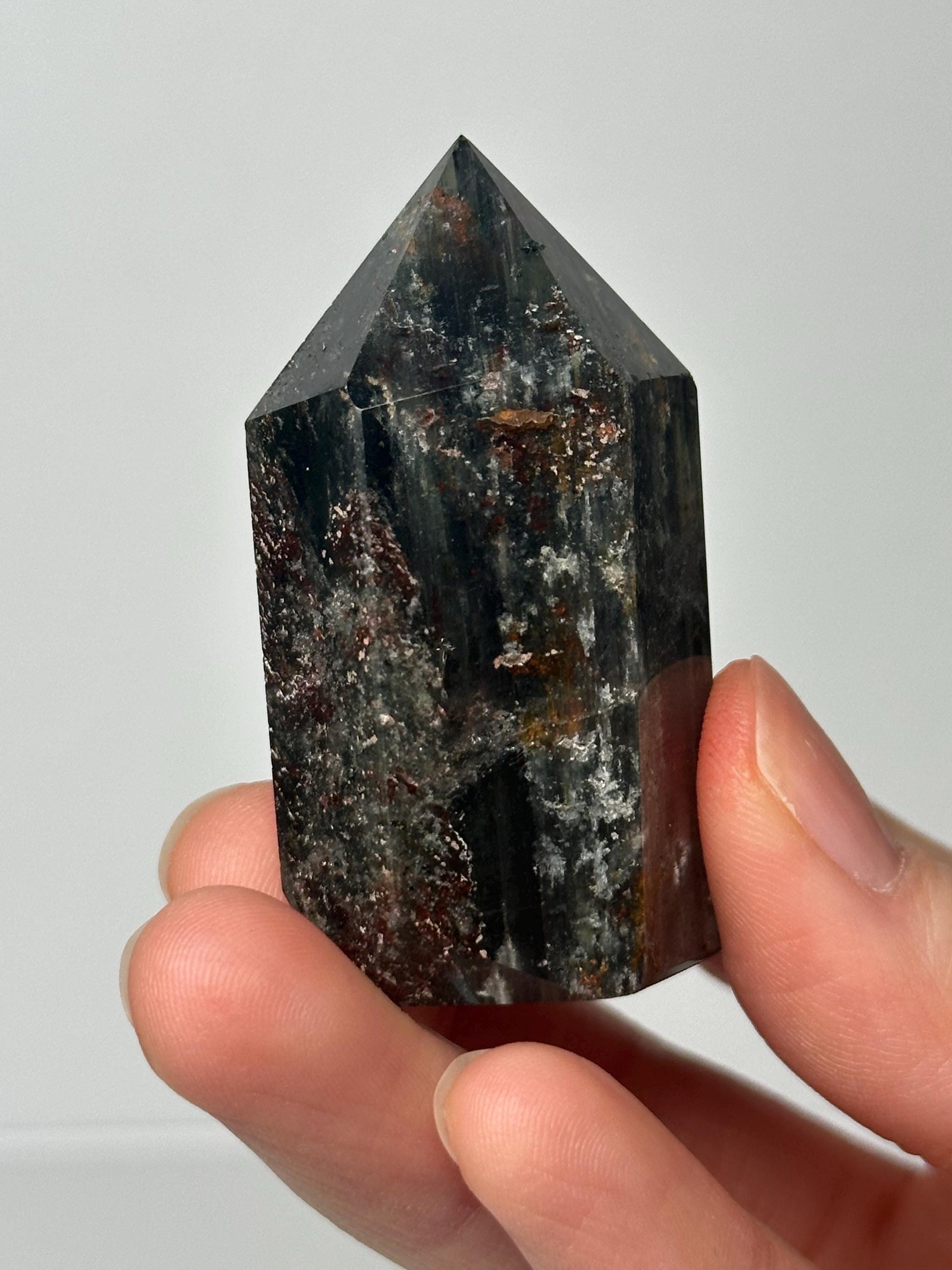 Garden Quartz Tower | Natural Inclusion Quartz Crystal Point | Polished Mineral Specimen for Collectors Display Decor Accent