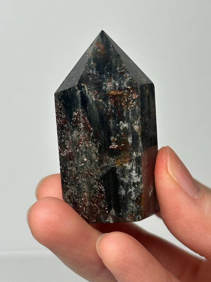 Garden Quartz Tower | Natural Inclusion Quartz Crystal Point | Polished Mineral Specimen for Collectors Display Decor Accent