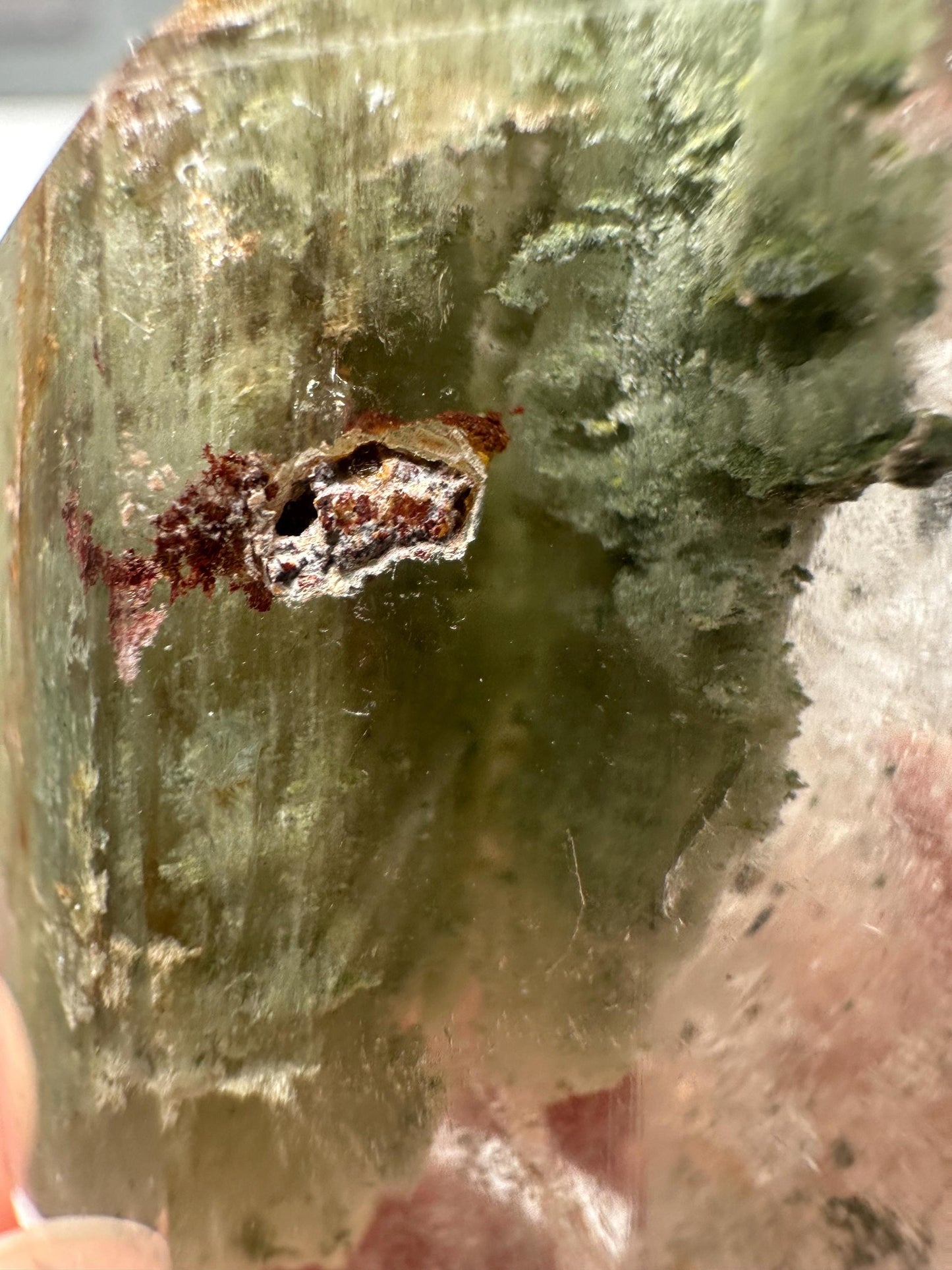 Garden Quartz Tower | Natural Inclusion Quartz Crystal Point | Polished Mineral Specimen for Collectors Display Decor Accent