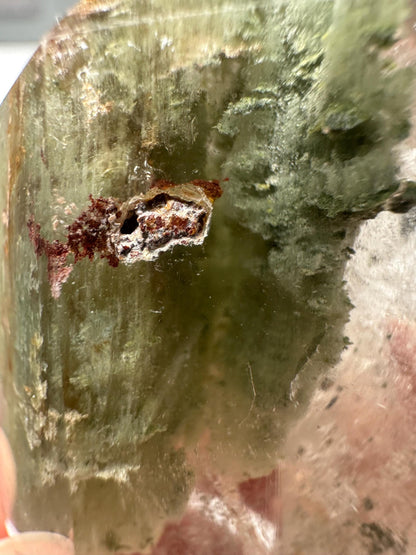 Garden Quartz Tower | Natural Inclusion Quartz Crystal Point | Polished Mineral Specimen for Collectors Display Decor Accent