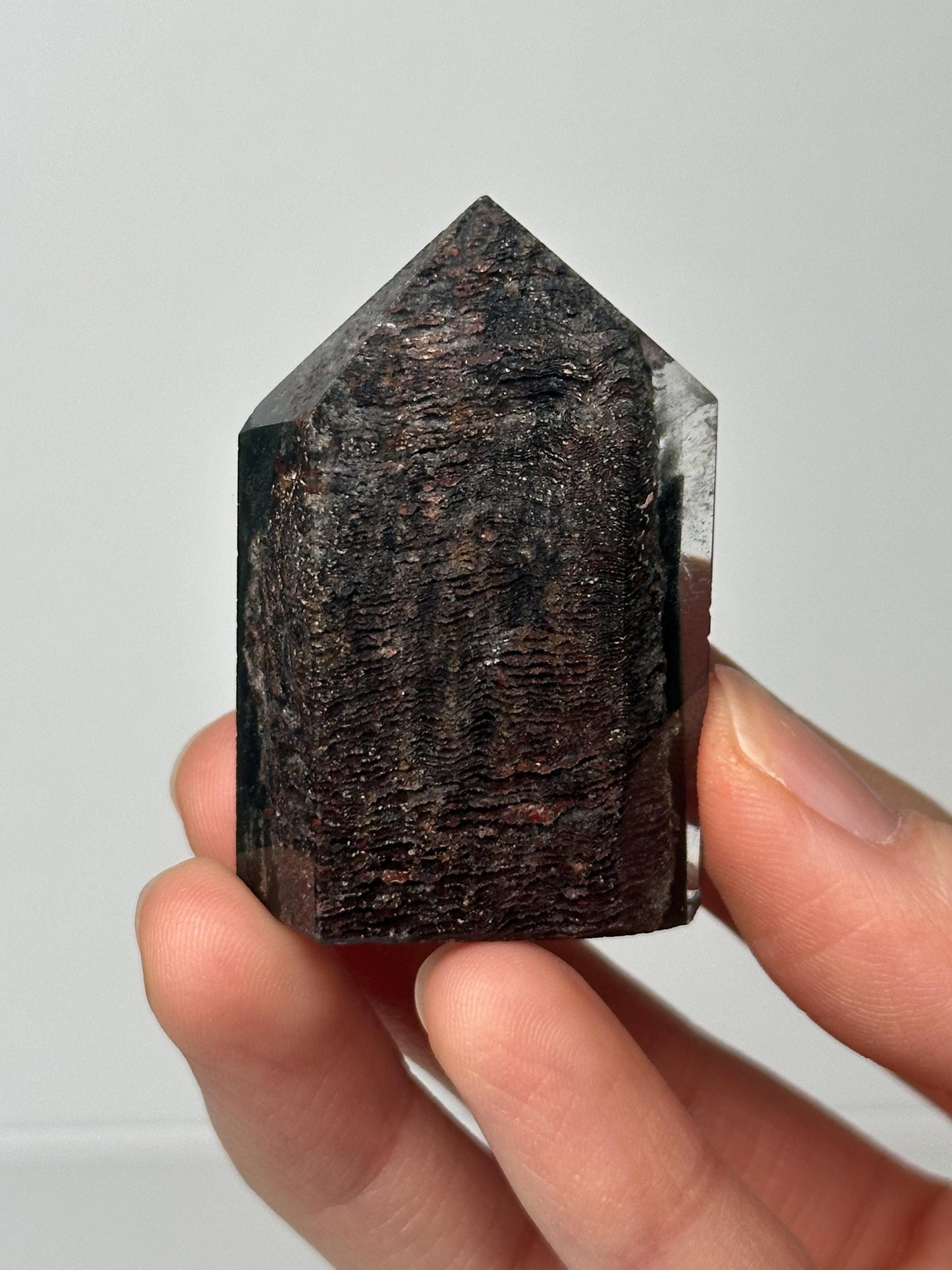 Garden Quartz Tower | Natural Inclusion Quartz Crystal Point | Polished Mineral Specimen for Collectors Display Decor Accent