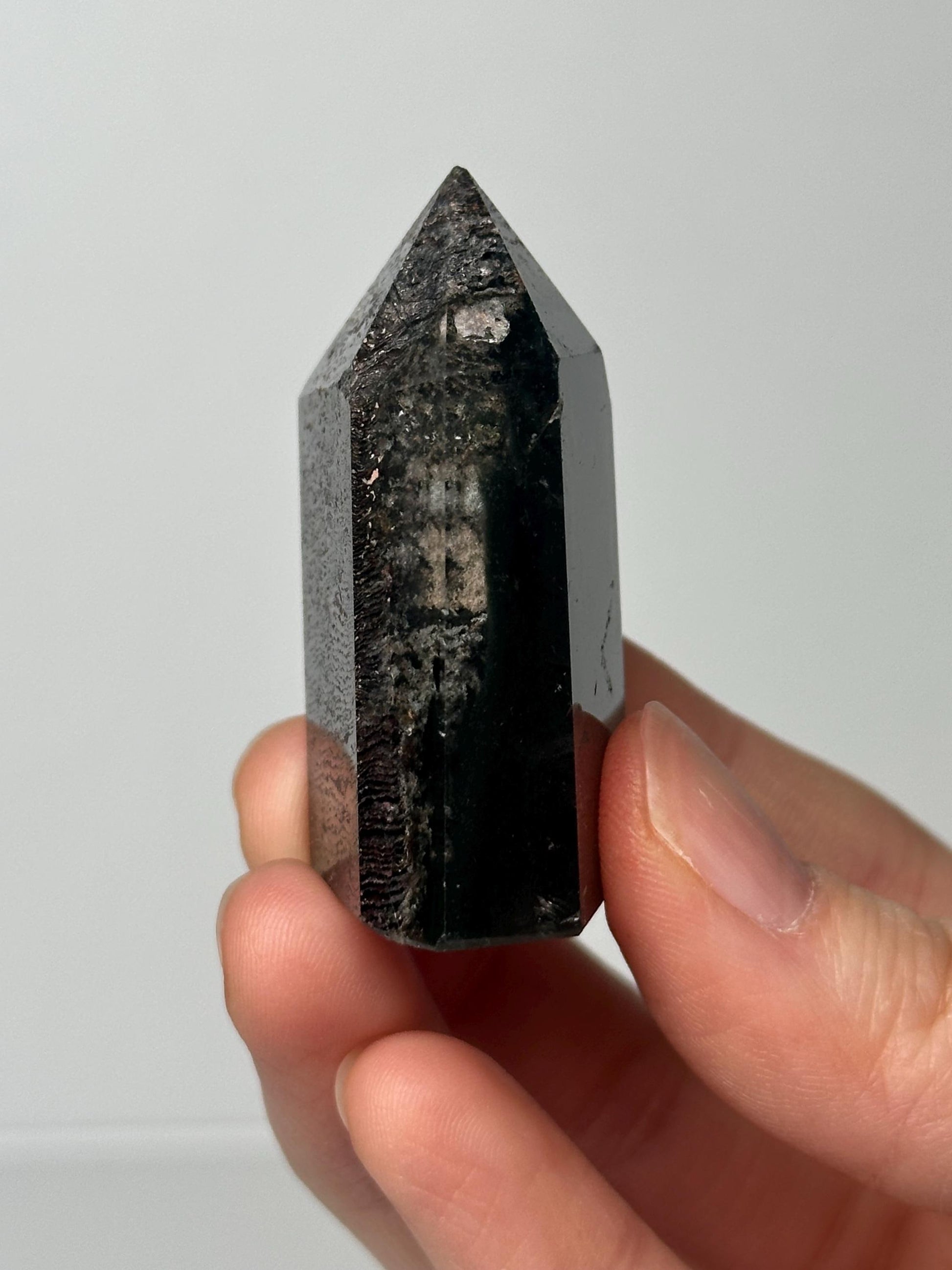 Garden Quartz Tower | Natural Inclusion Quartz Crystal Point | Polished Mineral Specimen for Collectors Display Decor Accent