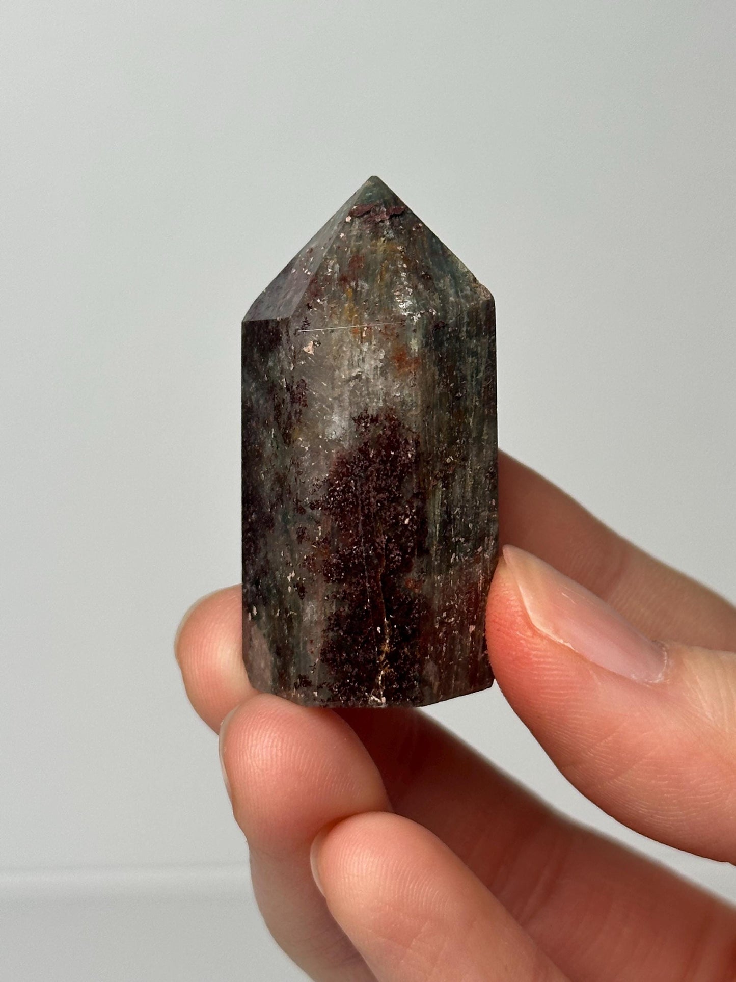 Garden Quartz Tower | Natural Inclusion Quartz Crystal Point | Polished Mineral Specimen for Collectors Display Decor Accent