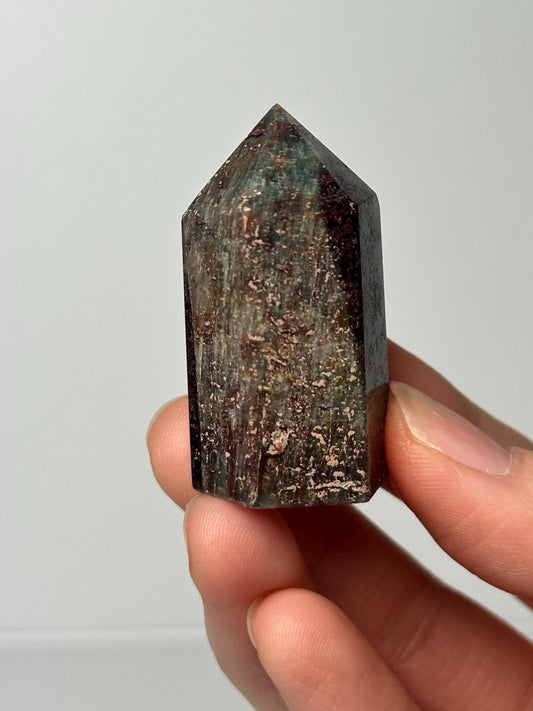 Garden Quartz Tower | Natural Inclusion Quartz Crystal Point | Polished Mineral Specimen for Collectors Display Decor Accent