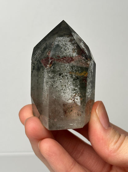 Garden Quartz Tower | Natural Inclusion Quartz Crystal Point | Polished Mineral Specimen for Collectors Display Decor Accent