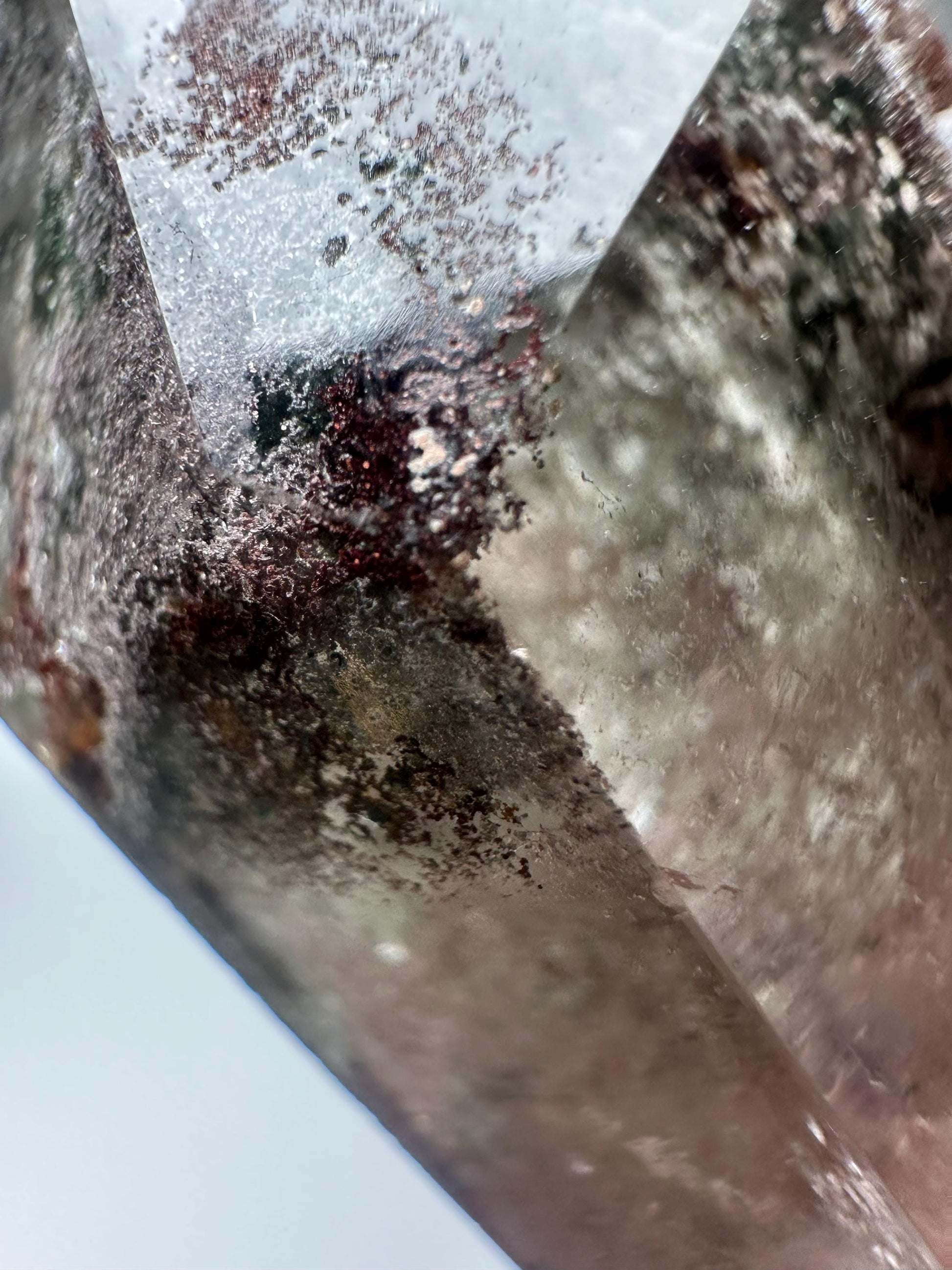 Garden Quartz Tower | Natural Inclusion Quartz Crystal Point | Polished Mineral Specimen for Collectors Display Decor Accent