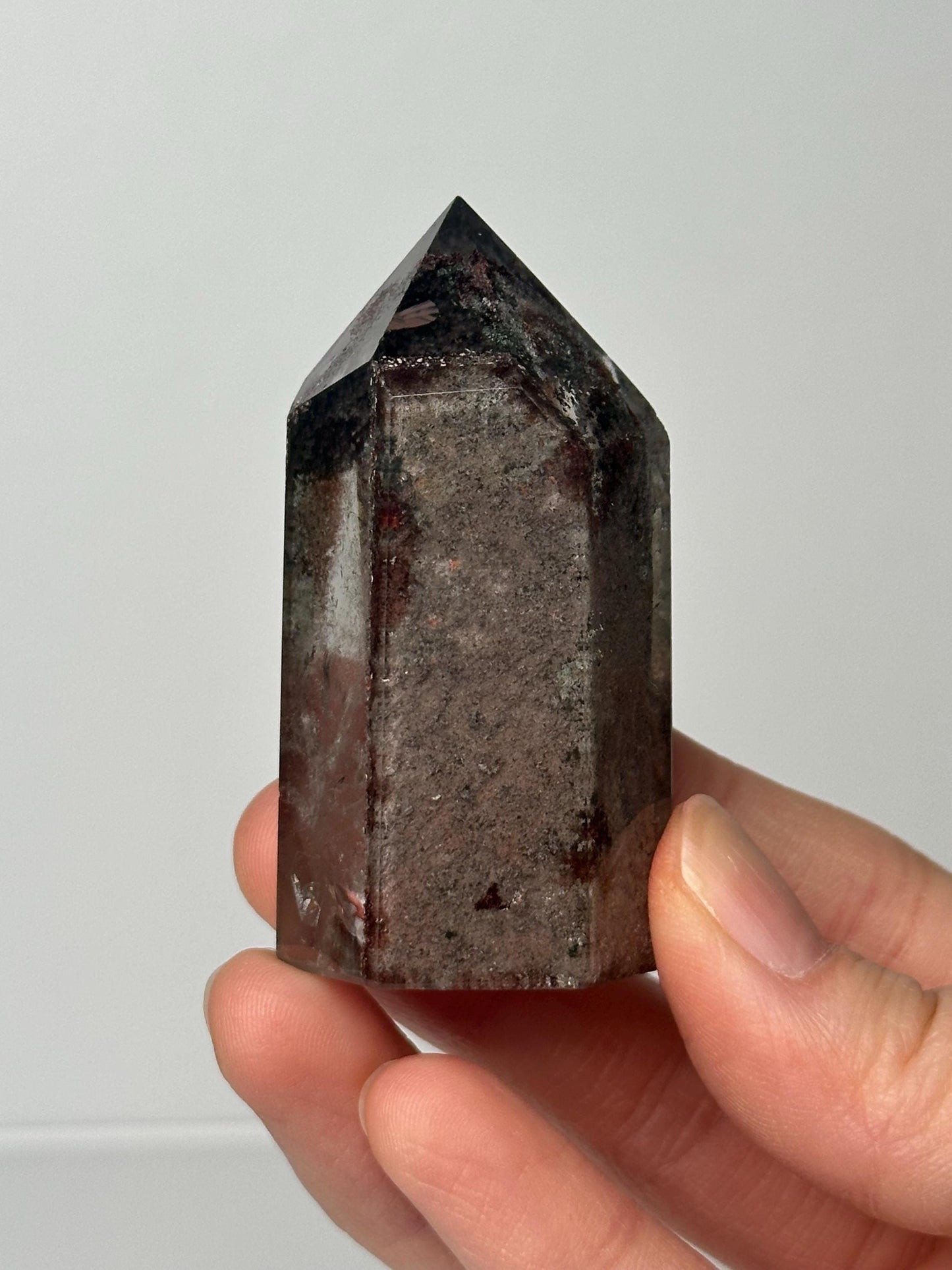 Garden Quartz Tower | Natural Inclusion Quartz Crystal Point | Polished Mineral Specimen for Collectors Display Decor Accent