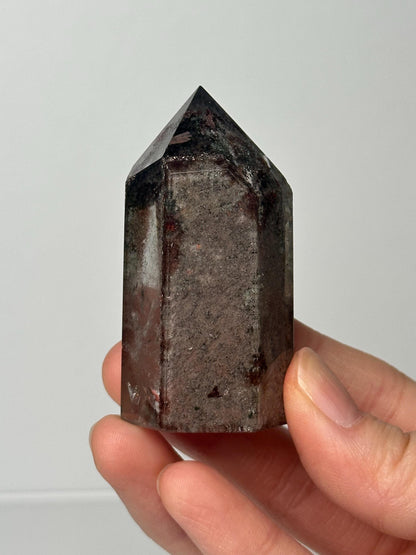 Garden Quartz Tower | Natural Inclusion Quartz Crystal Point | Polished Mineral Specimen for Collectors Display Decor Accent