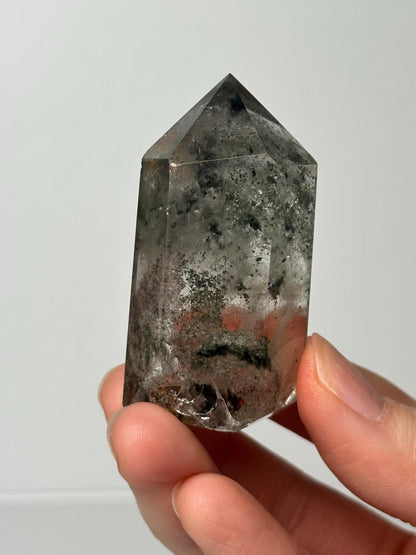 Garden Quartz Tower | Natural Inclusion Quartz Crystal Point | Polished Mineral Specimen for Collectors Display Decor Accent