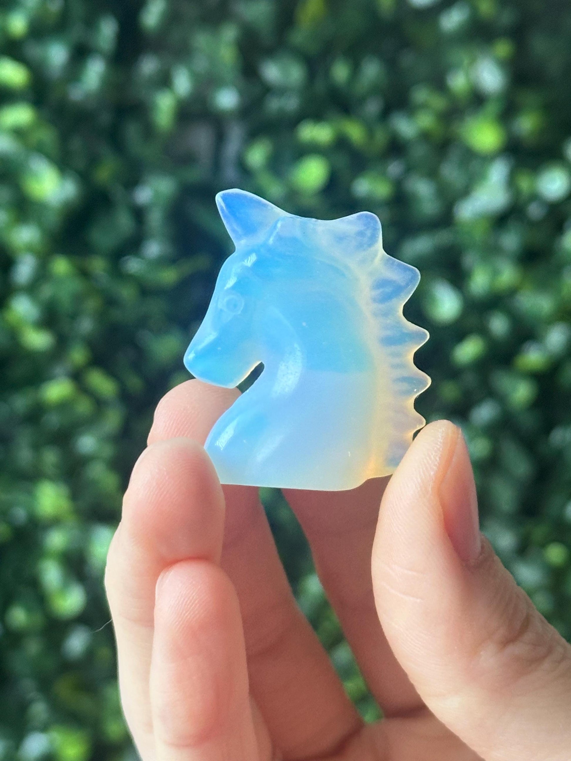 Mini Unicorn Carving | Tanzberry Quartz, Rose Quartz & Opalite | Mystical Crystal Figurine | Cute Gemstone Decor and Gift - You Pick!