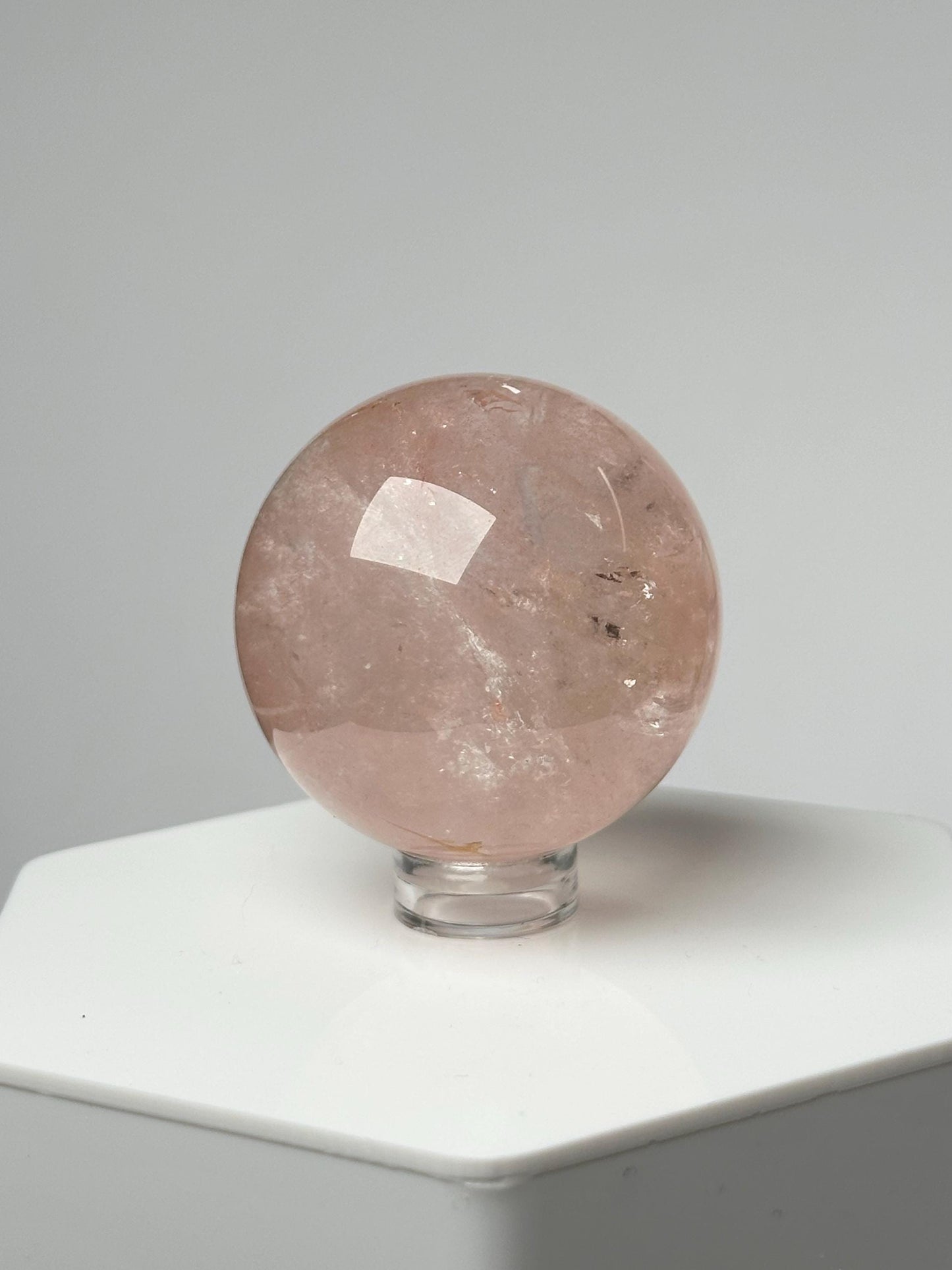 Pink Fire Quartz | Natural Hematite Included Quartz Crystal | Vibrant Mineral Display Piece for Collectors Cabinet Decor Accent