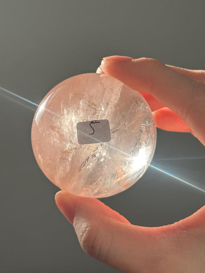 Pink Fire Quartz | Natural Hematite Included Quartz Crystal | Vibrant Mineral Display Piece for Collectors Cabinet Decor Accent