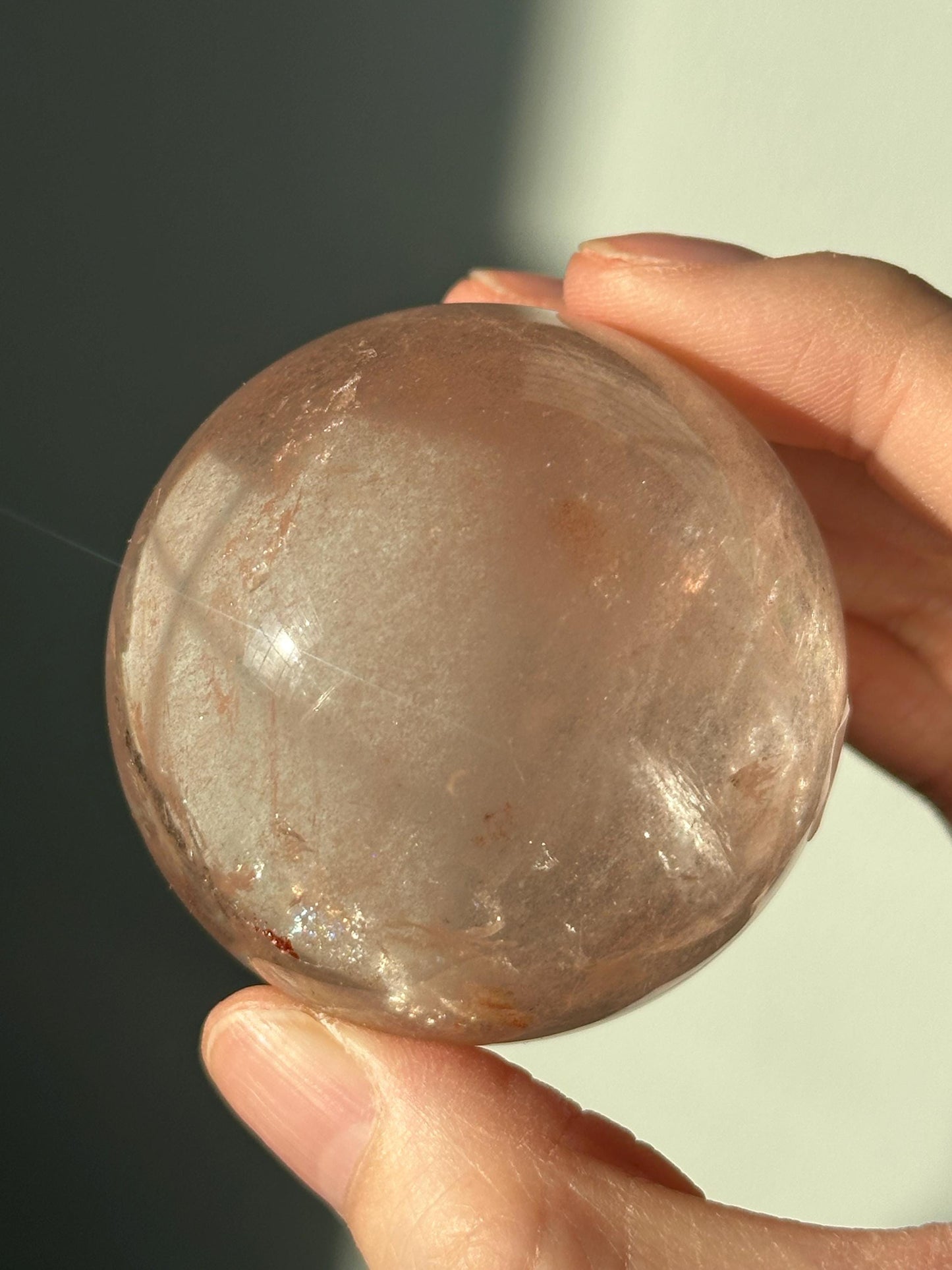 Pink Fire Quartz | Natural Hematite Included Quartz Crystal | Vibrant Mineral Display Piece for Collectors Cabinet Decor Accent