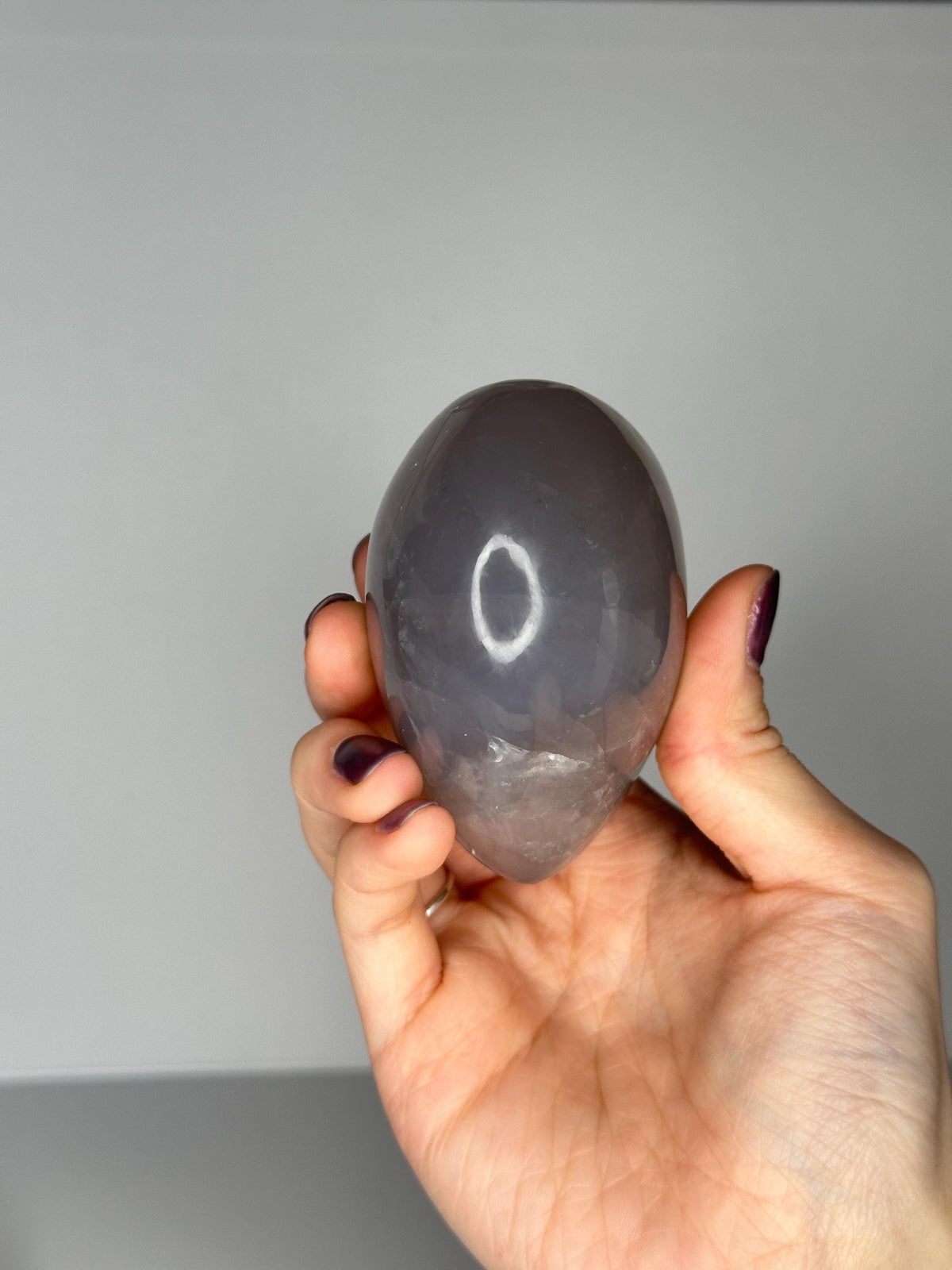 Blue Rose Quartz Heart | Natural Quartz Crystal Heart Display | Polished Stone Decor Piece for Collectors & Home Shelves