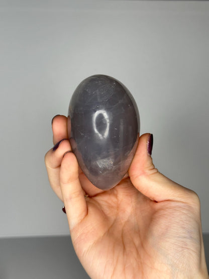 Blue Rose Quartz Heart | Natural Quartz Crystal Heart Display | Polished Stone Decor Piece for Collectors & Home Shelves