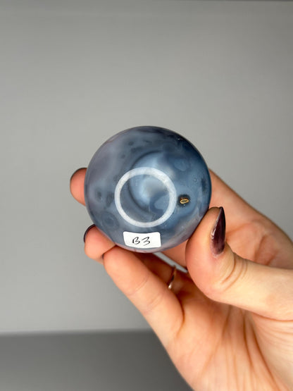 Swazi Agate Sphere | Natural Banded Agate Crystal Ball | Polished Stone Sphere Mineral Specimen for Collectors & Display