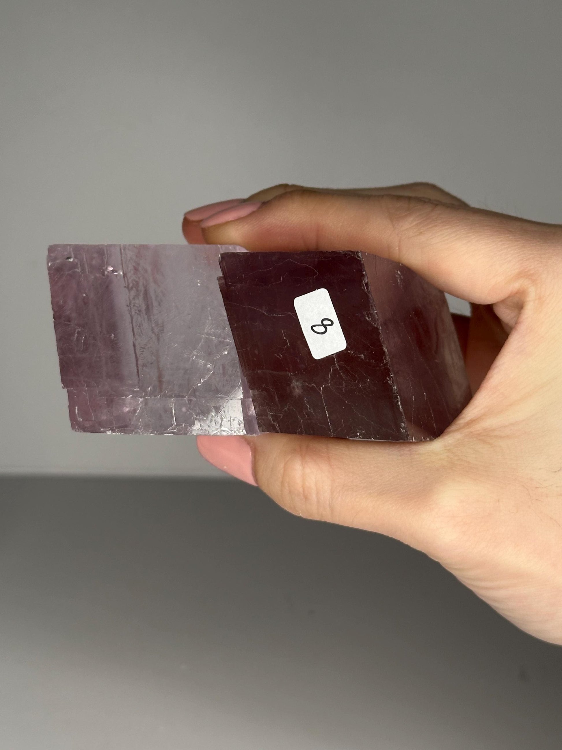 Berry Lavender Calcite from Madagascar | Natural Purple Calcite Crystal | Polished Mineral Specimen for Collectors Display Decor Accent