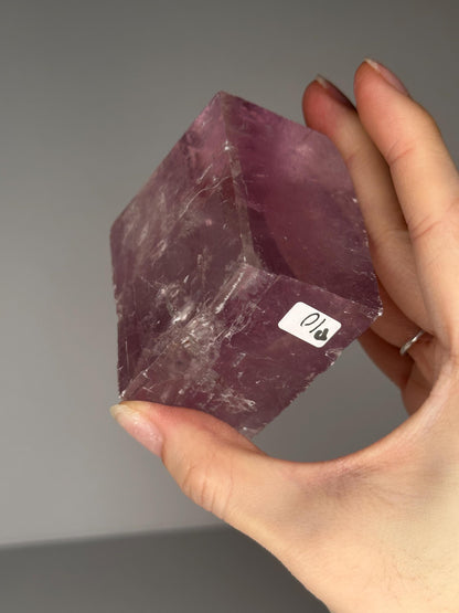 Berry Lavender Calcite from Madagascar | Natural Purple Calcite Crystal | Polished Mineral Specimen for Collectors Display Decor Accent