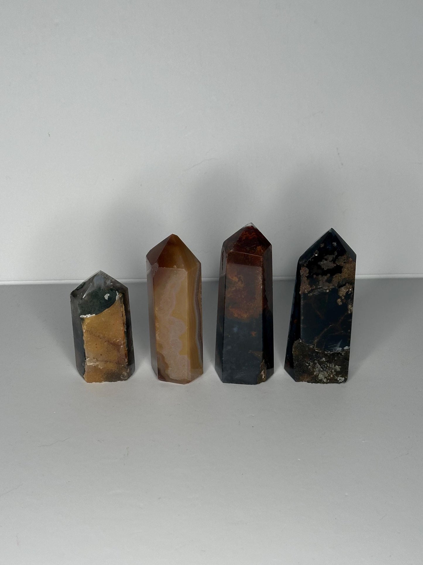 Druzy Agate Tower - YOU PICK | Natural Agate Crystal Point with Sparkling Druzy | Decorative Mineral Display Piece for Home Decor Accent