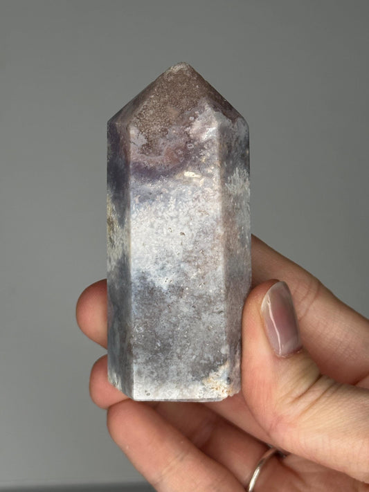 Pink Amethyst Tower | Polished Crystal Point for Love, Calm, and Heart Chakra Energy | Beautiful Display Stone or Gift