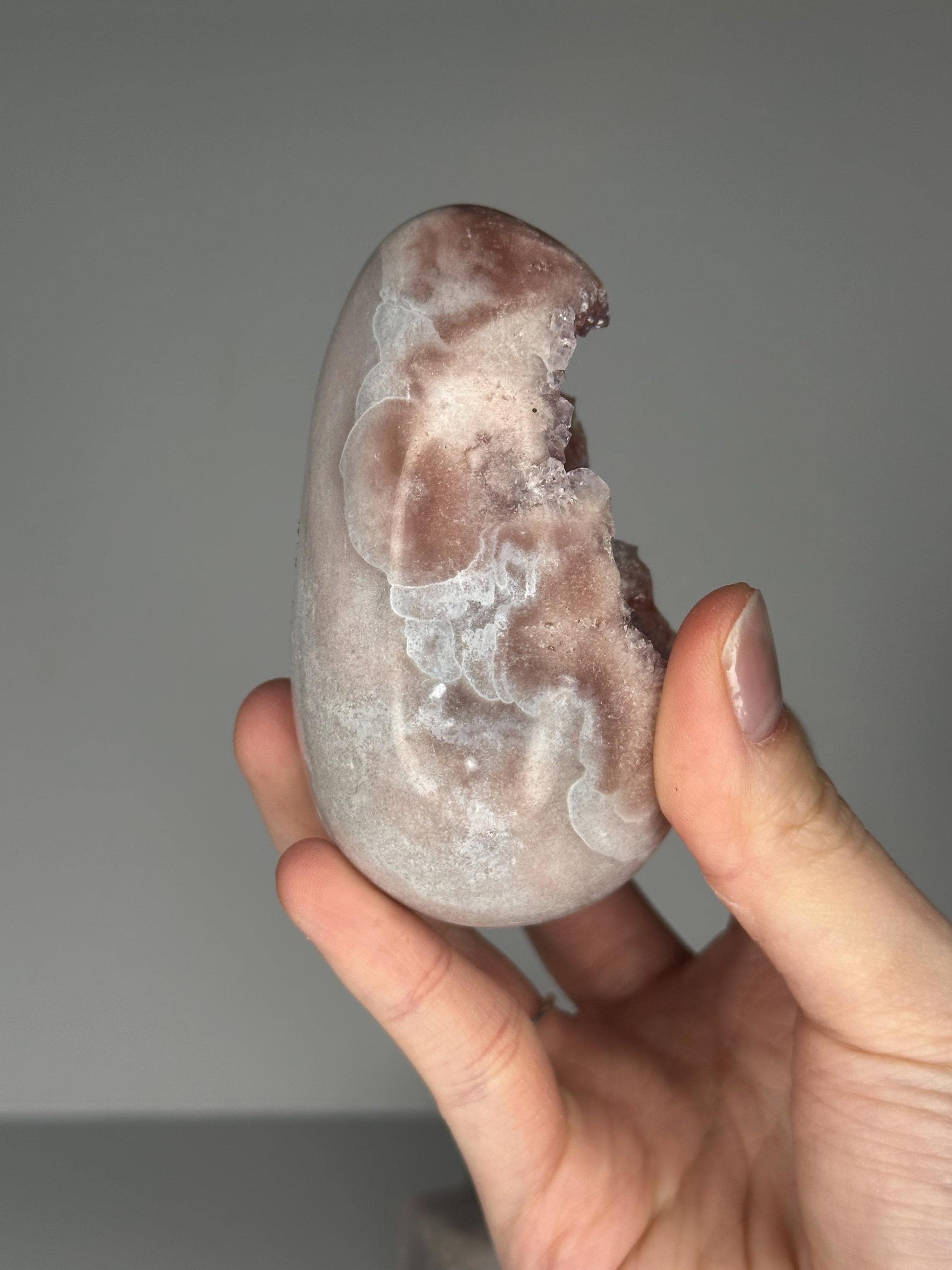 Pink Amethyst Egg with Stand | Sparkling Crystal for Love & Heart Energy | Unique Display or Gift for Crystal Lovers
