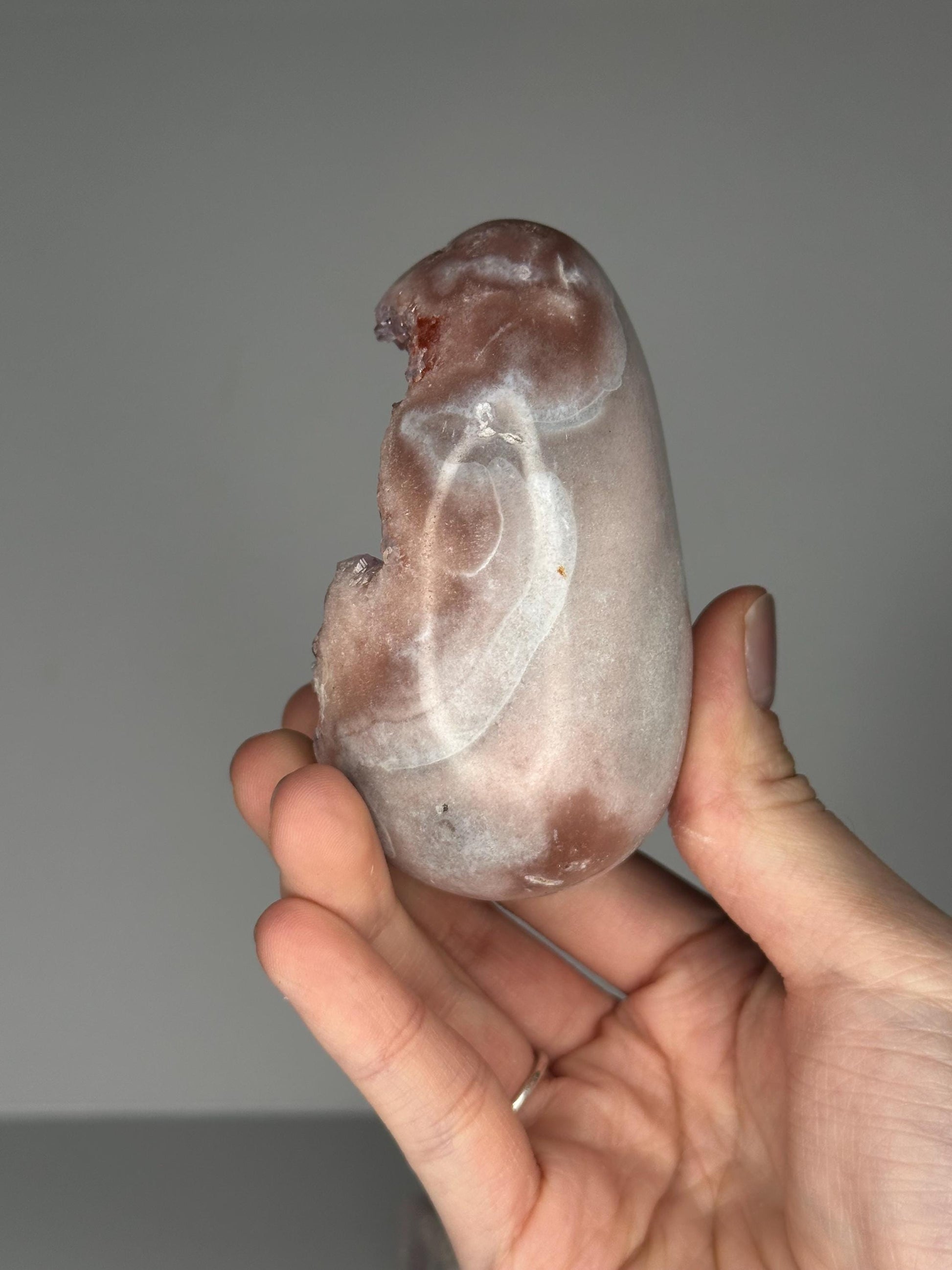 Pink Amethyst Egg with Stand | Sparkling Crystal for Love & Heart Energy | Unique Display or Gift for Crystal Lovers