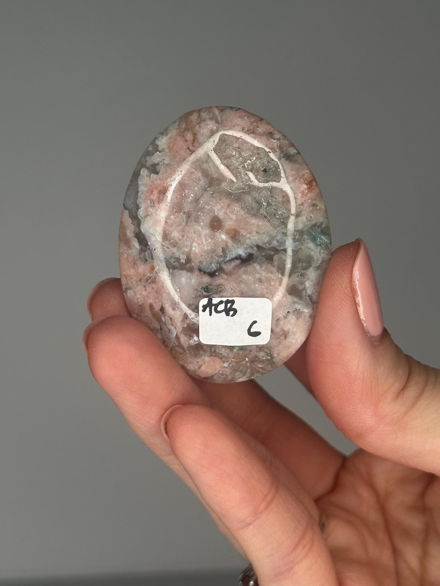 Flower Agate Palmstones - YOU PICK! | Natural Polished Crystal | Soft Floral Patterns | Perfect for Meditation, Healing & Carrying On-the-Go