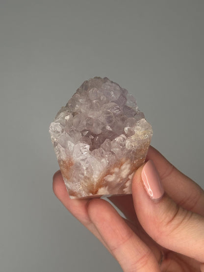 Pink Amethyst Flower Agate Freeform | Natural Crystal Sculpture | Decorative Mineral Display Piece for Home Decor Accent