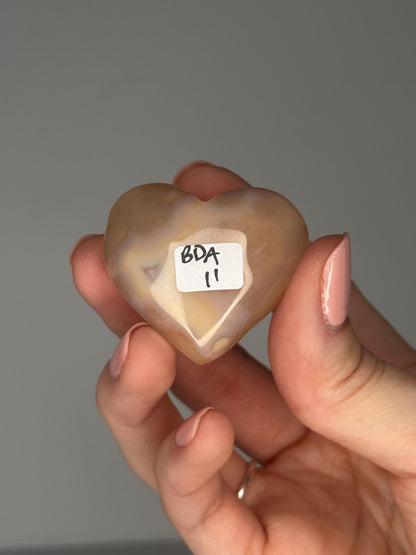 Druzy Agate Mini Heart - YOU PICK! | Natural Sparkling Agate Crystal Carving | Small Polished Heart Display Stone for Collectors & Decor