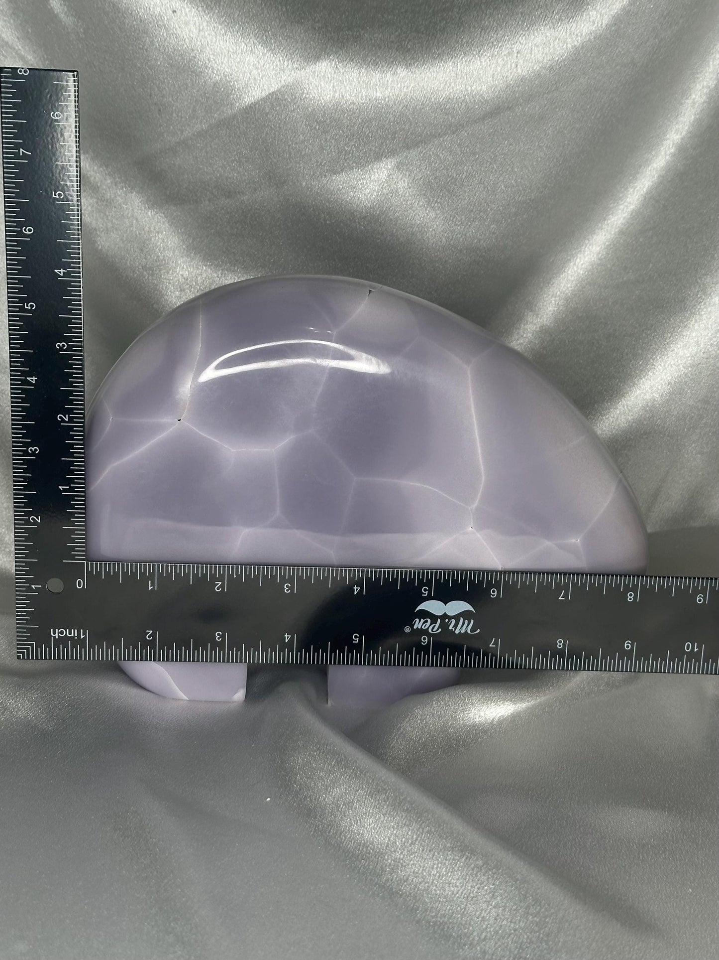 Extra Large Yttrium Lavender Fluorite Zuni Bear | Purple Fluorite Animal Carving | Collector Crystal Display Piece
