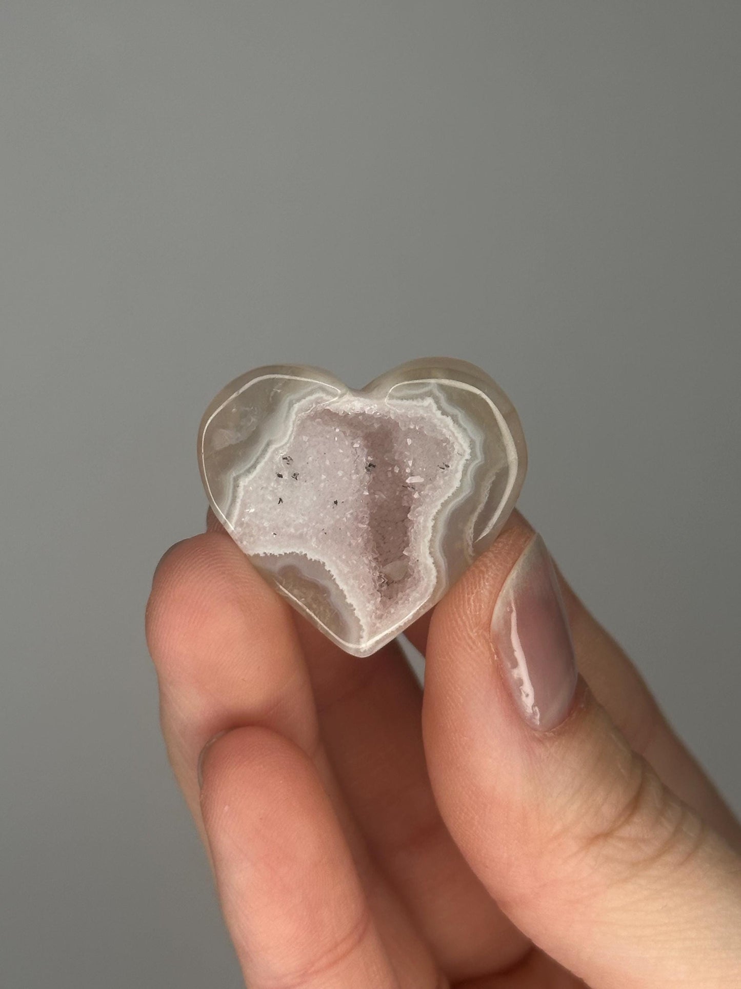 Druzy Agate Mini Hearts - YOU PICK! | Natural Sparkling Agate Crystal Carving | Small Polished Heart Display Stone for Collectors & Decor