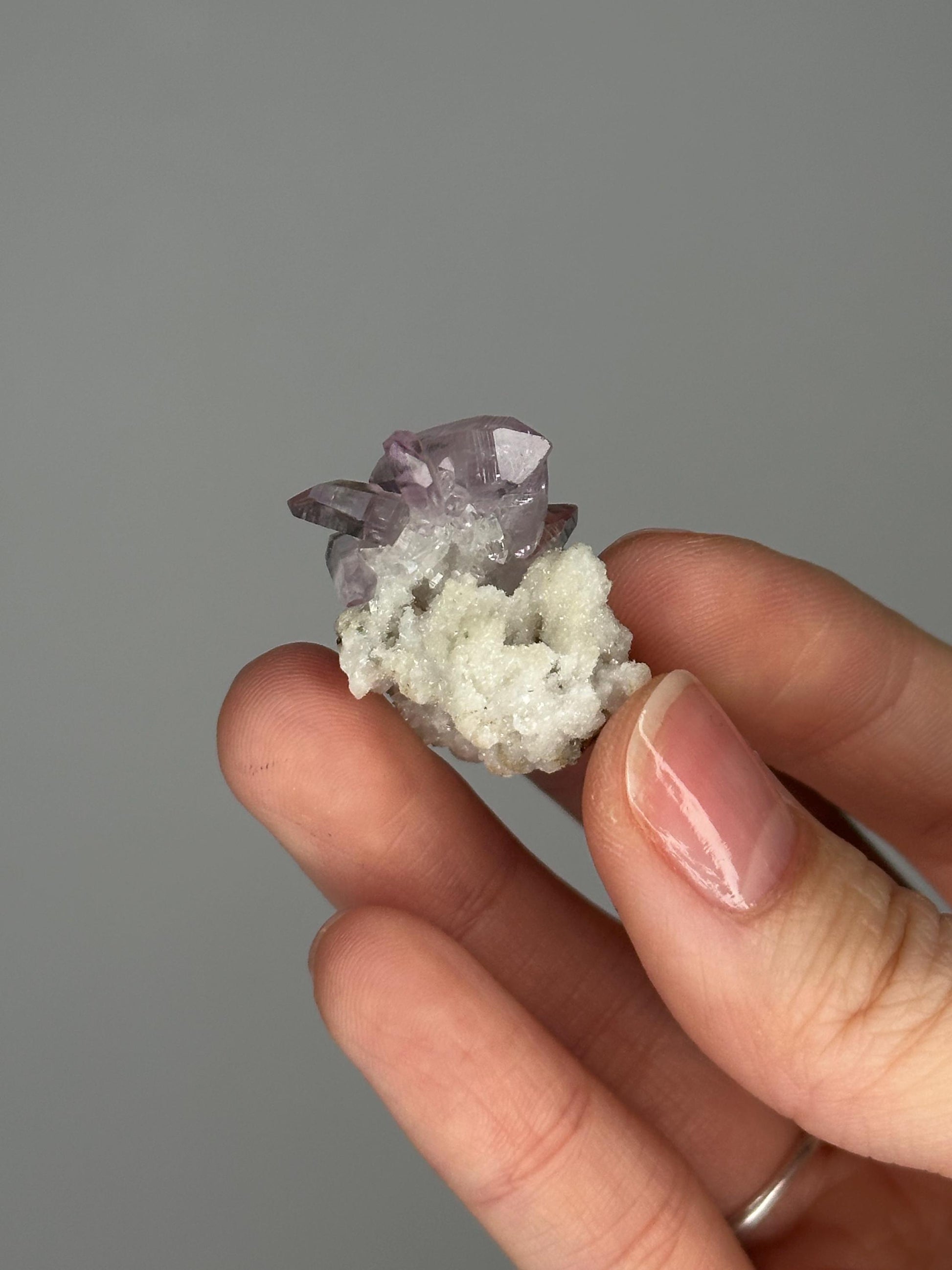 HQ Mini Vera Cruz Amethyst Specimen | Natural Purple Quartz Crystal from Mexico | Small Collector Mineral Display Piece