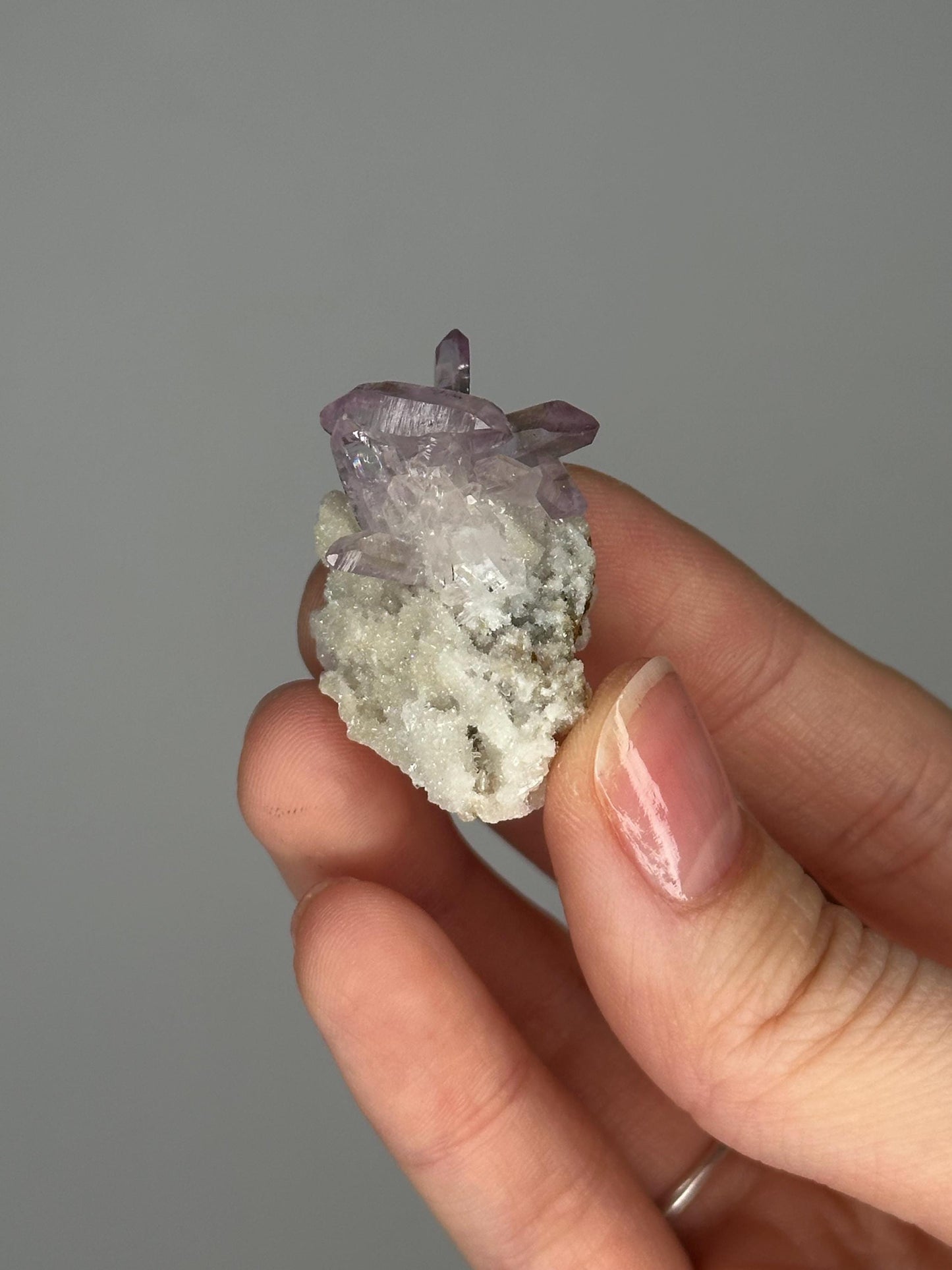 HQ Mini Vera Cruz Amethyst Specimen | Natural Purple Quartz Crystal from Mexico | Small Collector Mineral Display Piece