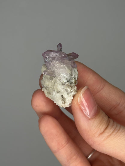 HQ Mini Vera Cruz Amethyst Specimen | Natural Purple Quartz Crystal from Mexico | Small Collector Mineral Display Piece