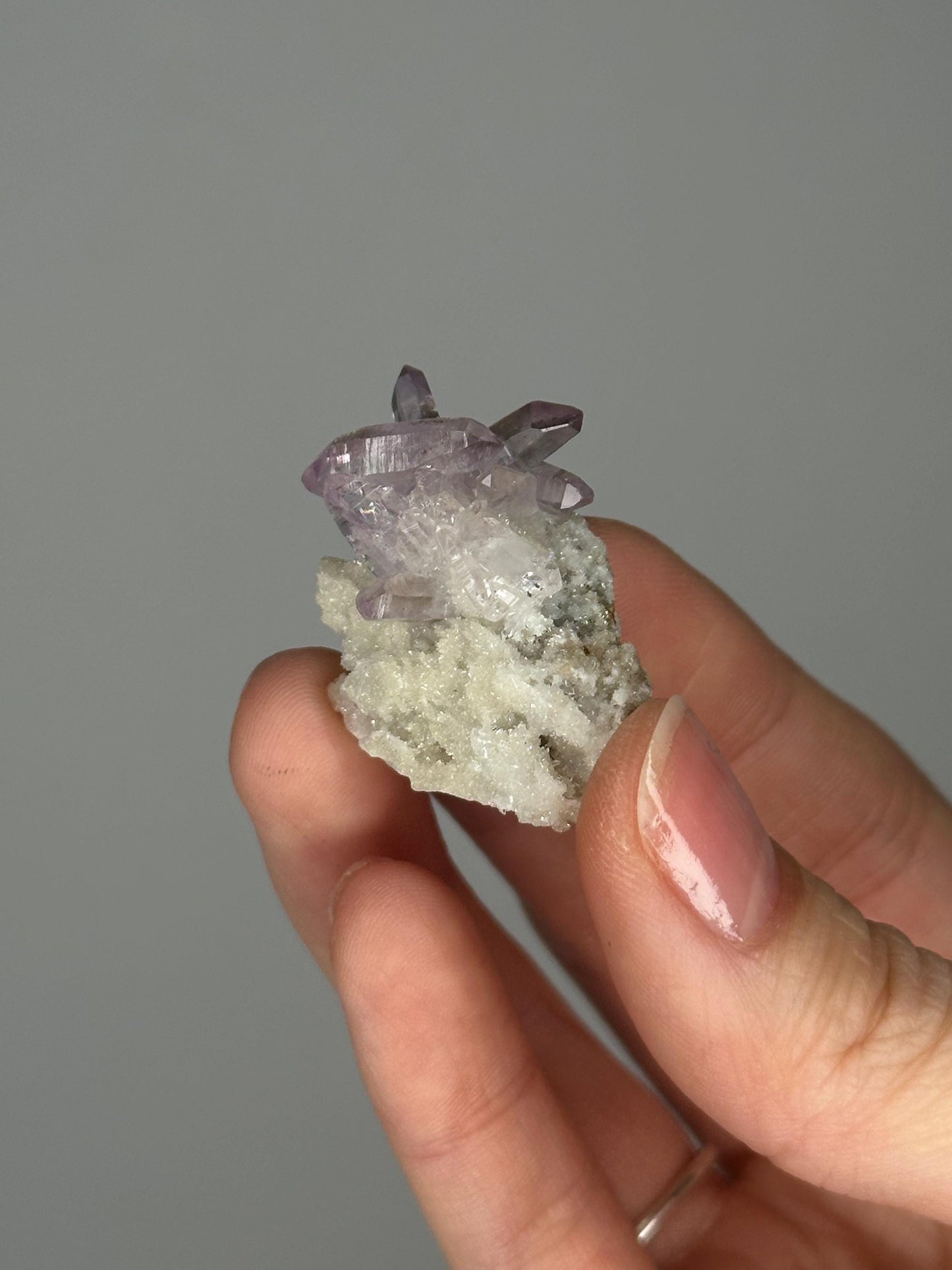 HQ Mini Vera Cruz Amethyst Specimen | Natural Purple Quartz Crystal from Mexico | Small Collector Mineral Display Piece