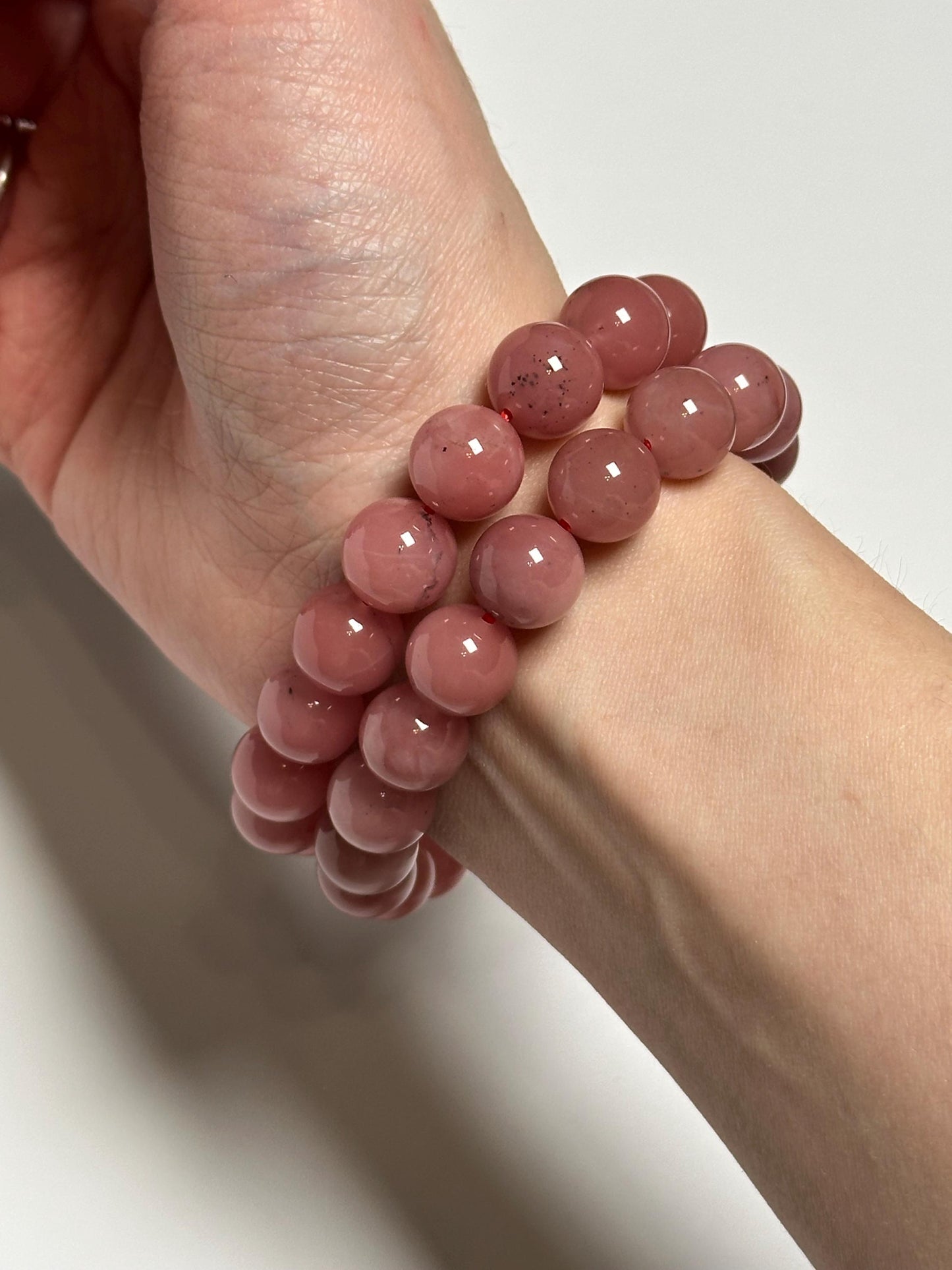Guava Quartz Bracelet 11mm | Natural Pink Quartz Beaded Bracelet | Polished Gemstone Jewelry for Collectors & Everyday Wear