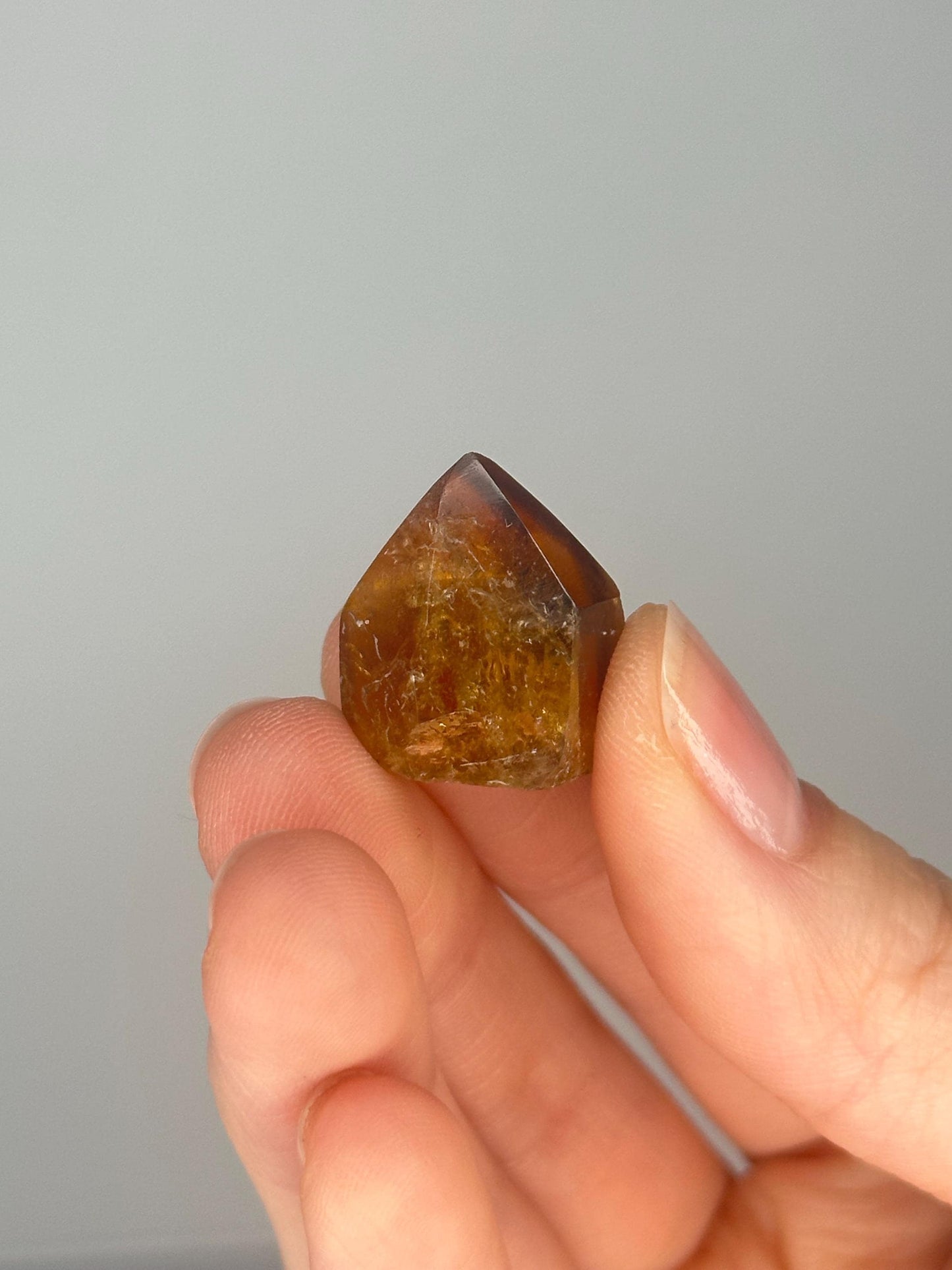Mini Zambian Citrine Tower | Natural Smoky Honey Quartz Point | Golden Crystal Tower for Abundance, Manifestation & Decor