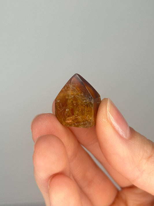 Mini Zambian Citrine Tower | Natural Smoky Honey Quartz Point | Golden Crystal Tower for Abundance, Manifestation & Decor