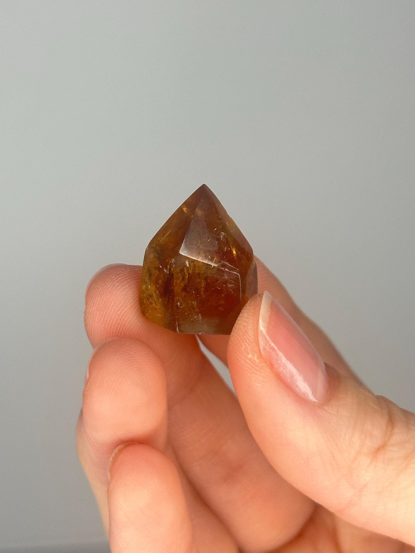 Mini Zambian Citrine Tower | Natural Smoky Honey Quartz Point | Golden Crystal Tower for Abundance, Manifestation & Decor