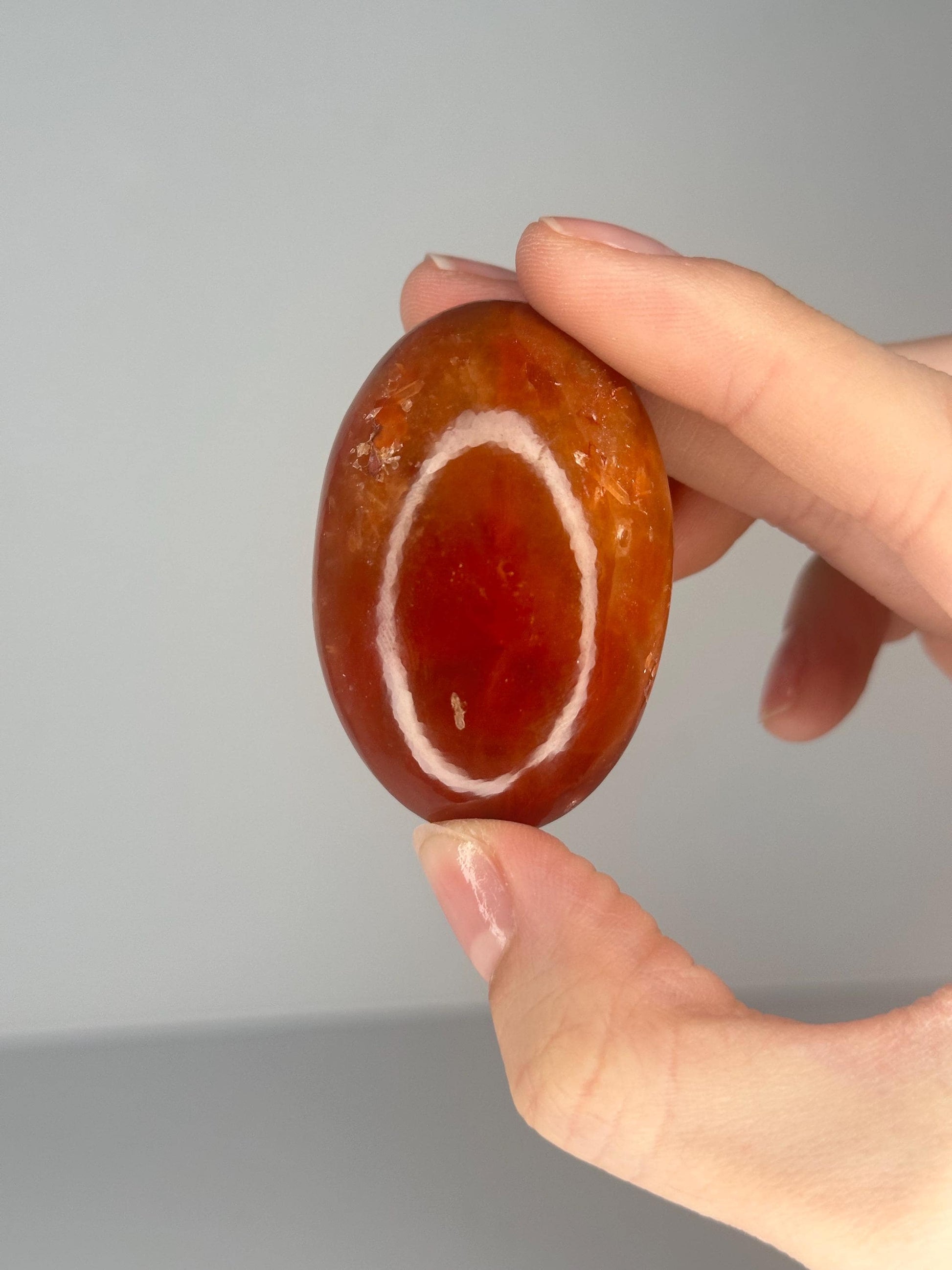 Papaya Quartz Palm Stone | Natural Orange Pink Quartz Crystal | Juicy Tropical Crystal for Joy, Creativity & Collectors