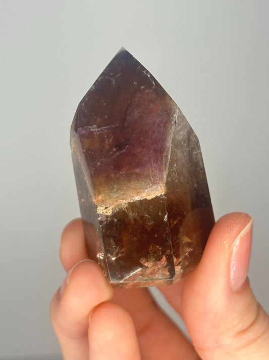 Dream Coat Citrine Tower | Natural Golden Quartz Crystal Point | Smoky Honey Citrine for Abundance, Manifestation & Decor