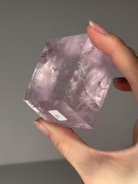 Lavender Calcite from Madagascar | Natural Purple Calcite Crystal | Polished Mineral Specimen for Collectors Display Decor Accent