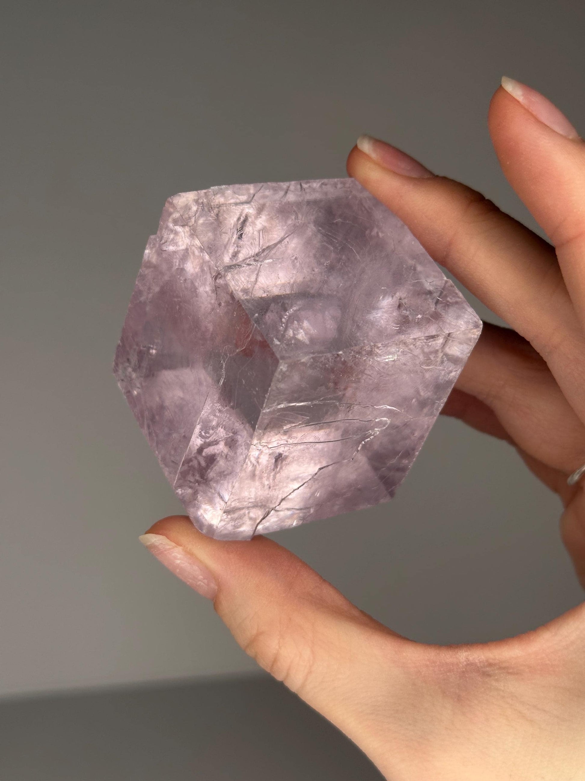Lavender Calcite from Madagascar | Natural Purple Calcite Crystal | Polished Mineral Specimen for Collectors Display Decor Accent