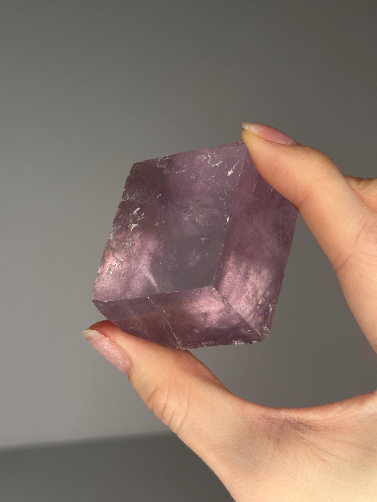 Lavender Calcite from Madagascar | Natural Purple Calcite Crystal | Polished Mineral Specimen for Collectors Display Decor Accent