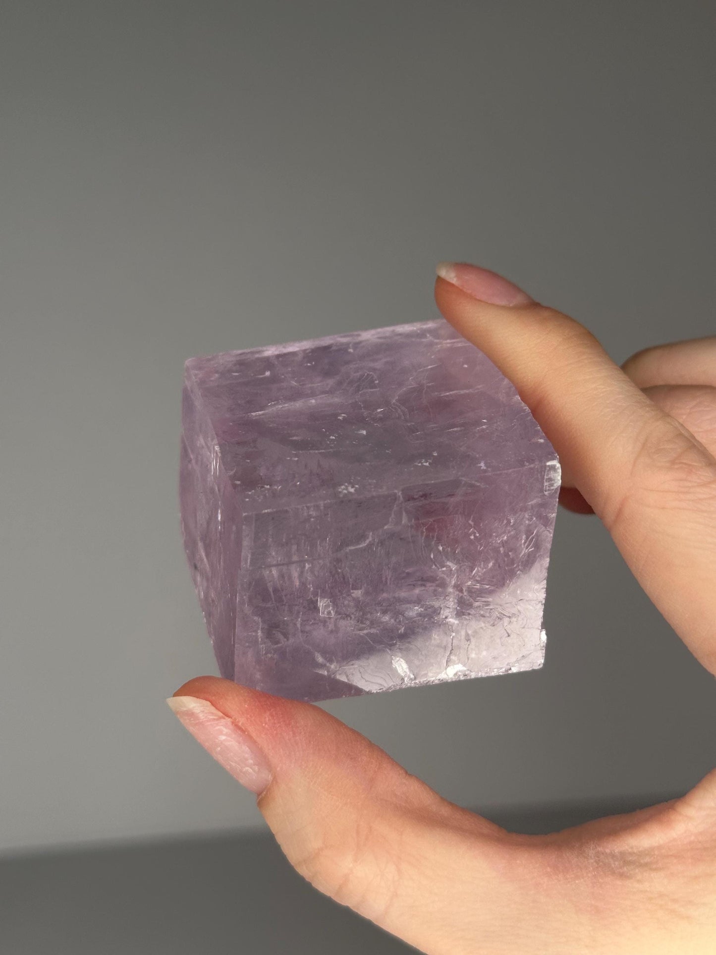 Lavender Calcite from Madagascar | Natural Purple Calcite Crystal | Polished Mineral Specimen for Collectors Display Decor Accent