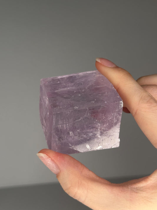 Lavender Calcite from Madagascar | Natural Purple Calcite Crystal | Polished Mineral Specimen for Collectors Display Decor Accent