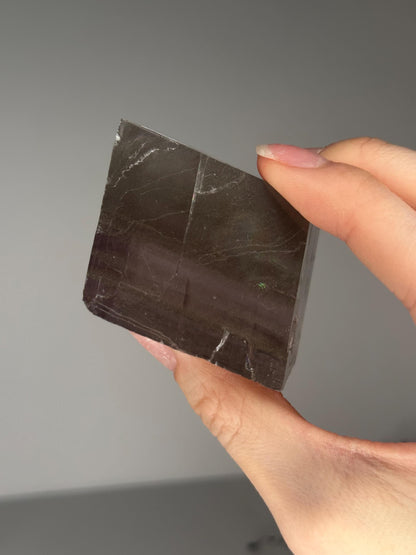 Rutile Calcite Specimen | Natural Calcite Crystal with Rutile Inclusions | Mineral Display Piece for Home Decor Accent