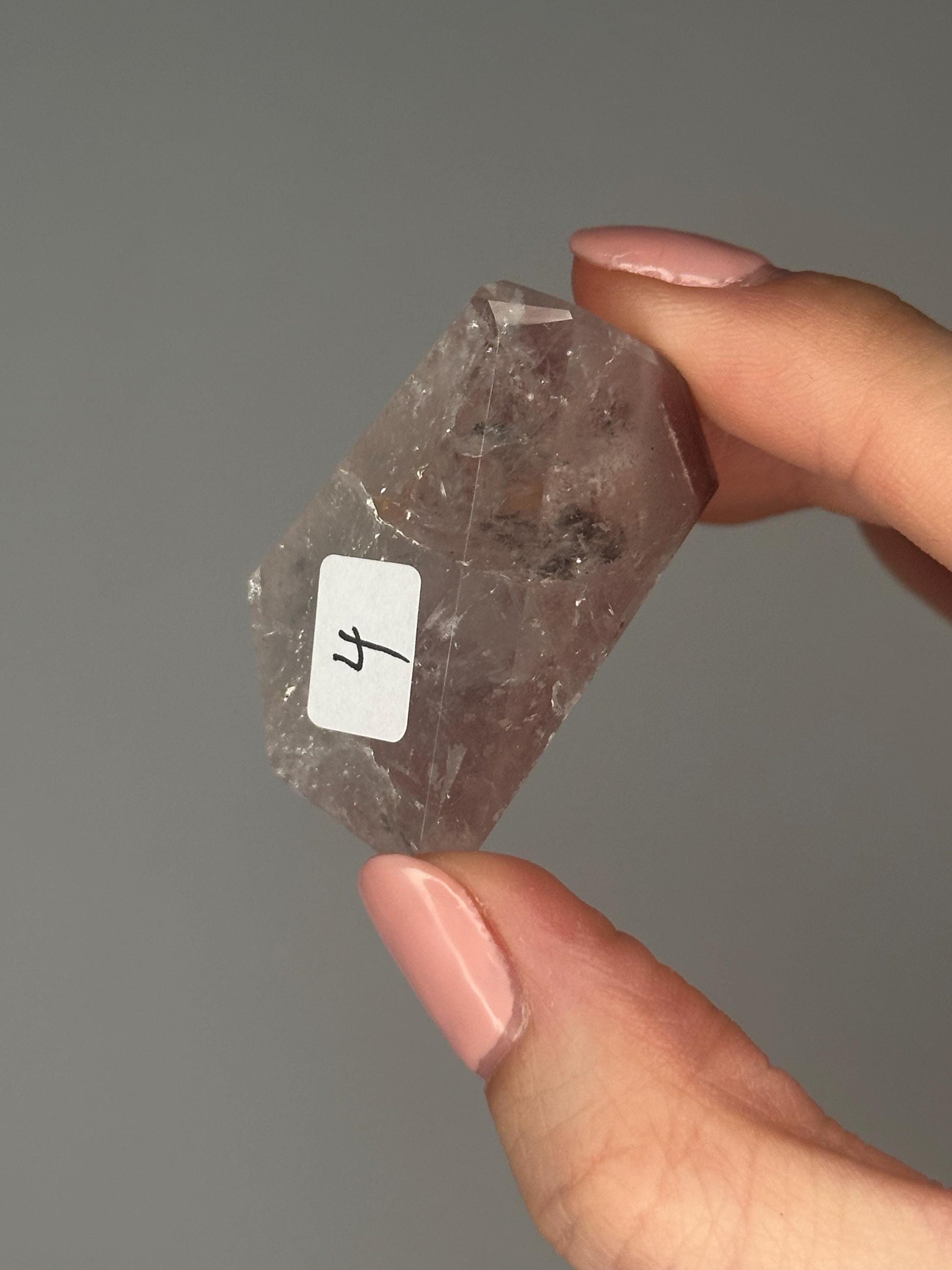 Pink Lithium Quartz Freeform – Polished Crystal Point, Natural Soothing Stone for Emotional, Calming Gemstone Decor, Energy Tool