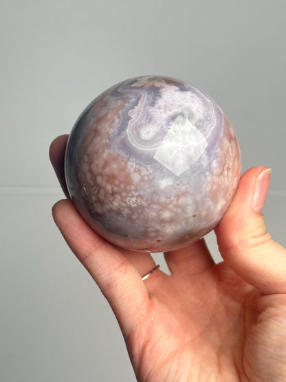 Pink & Blue Amethyst Sphere | Natural Pastel Quartz Crystal Ball | Unique Dreamy Purple Blue Crystal Decor Gift for Collectors