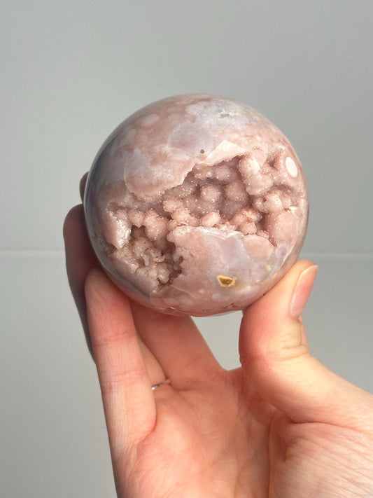Pink & Blue Amethyst Sphere | Natural Pastel Quartz Crystal Ball | Unique Dreamy Purple Blue Crystal Decor Gift for Collectors